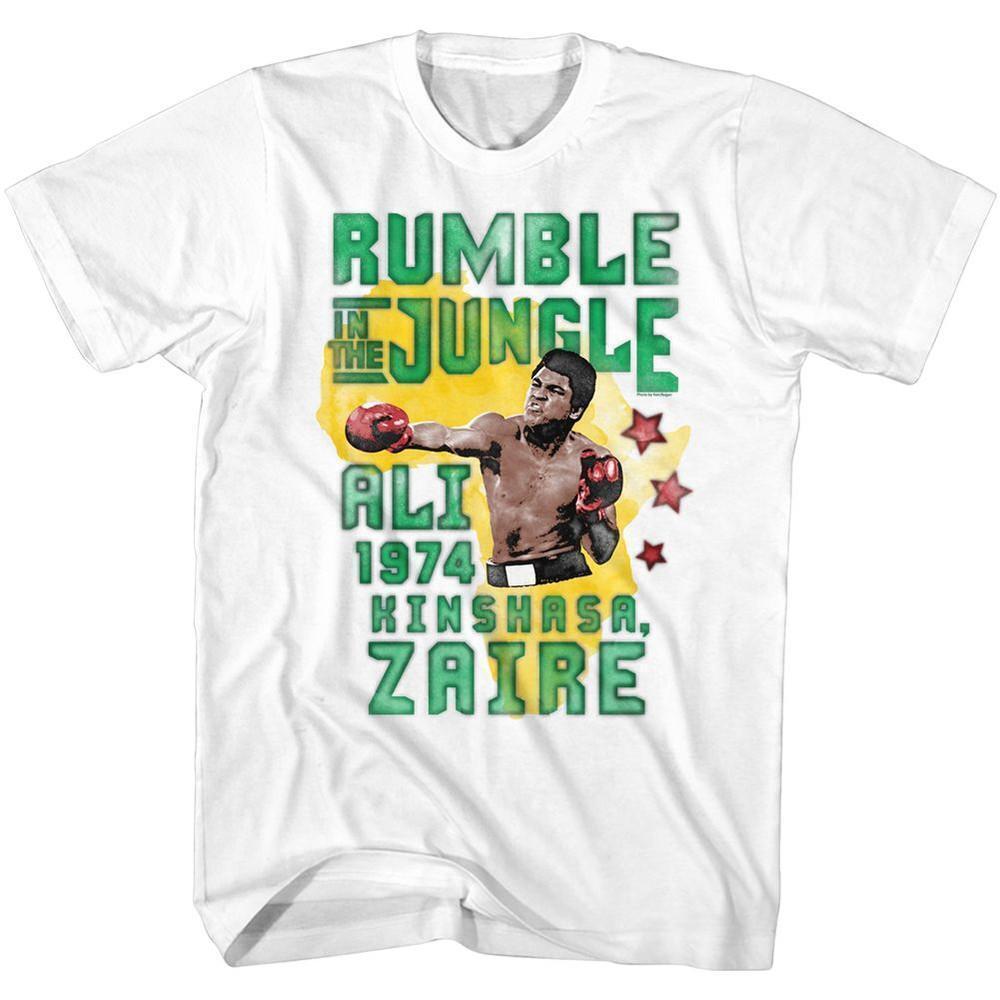 Muhammad Ali Rumble Jungle White T Shirt